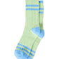 Green and Blue Sporty Supersoft Socks One Size - Two Pack
