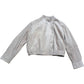 Suede Cropped Pilot Bomber Jacket - Size XS