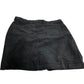 UK18 Women's Black Corduroy Skirt Knee Length Cotton Blend Casual