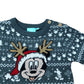 Kiabi Baby Mickey Mouse Christmas Jumper Grey Knitted Sweater 9 Months