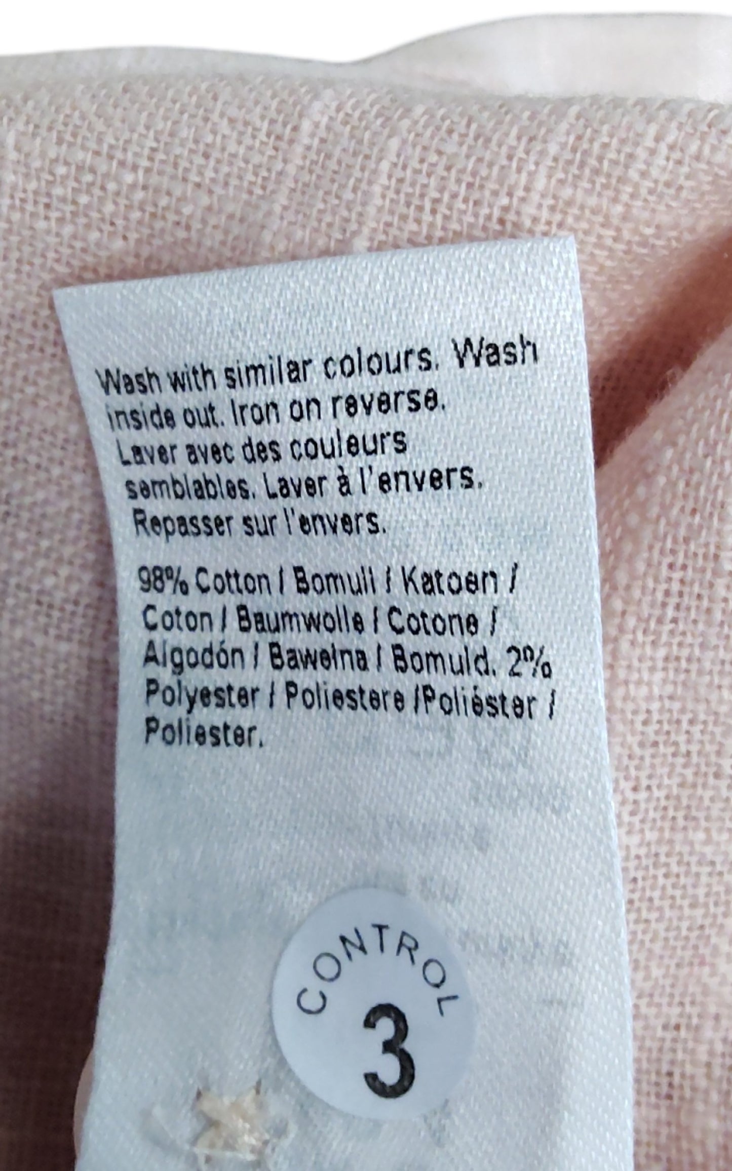 River Island Short Sleeve Shirt Size L Men's Casual Cotton Blend Pink