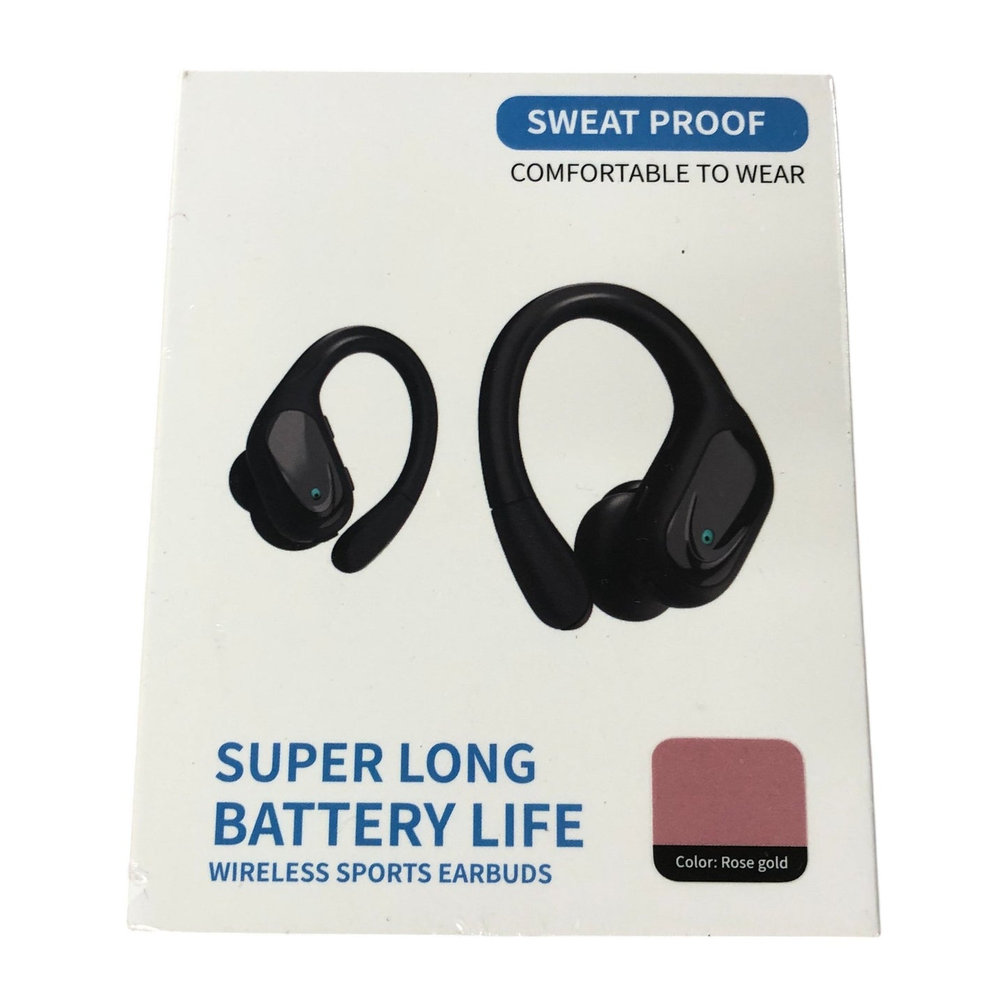 BX17 Wireless Sports Earbuds Sweat Proof Comfortable Long Battery Life Rose Gold