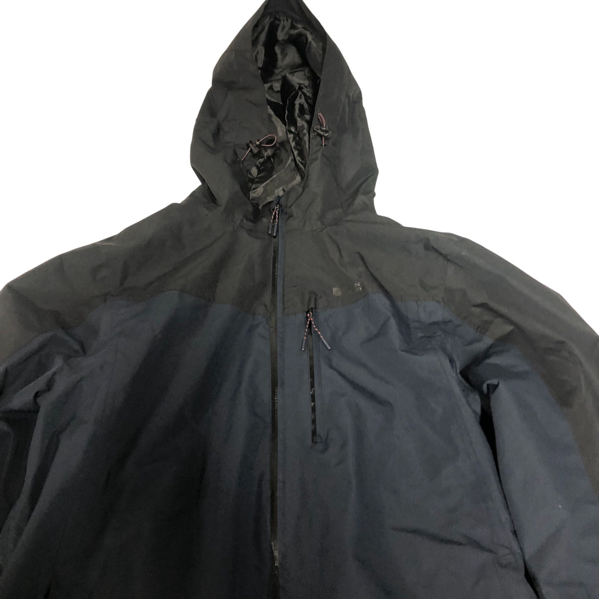 Mountain Warehouse Waterproof Jacket Size L Men's Thermal Hooded Black Blue