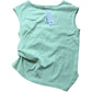 River Island Girls Tank Top 9-10 Years Light Green Gem Embellished Asymmetric