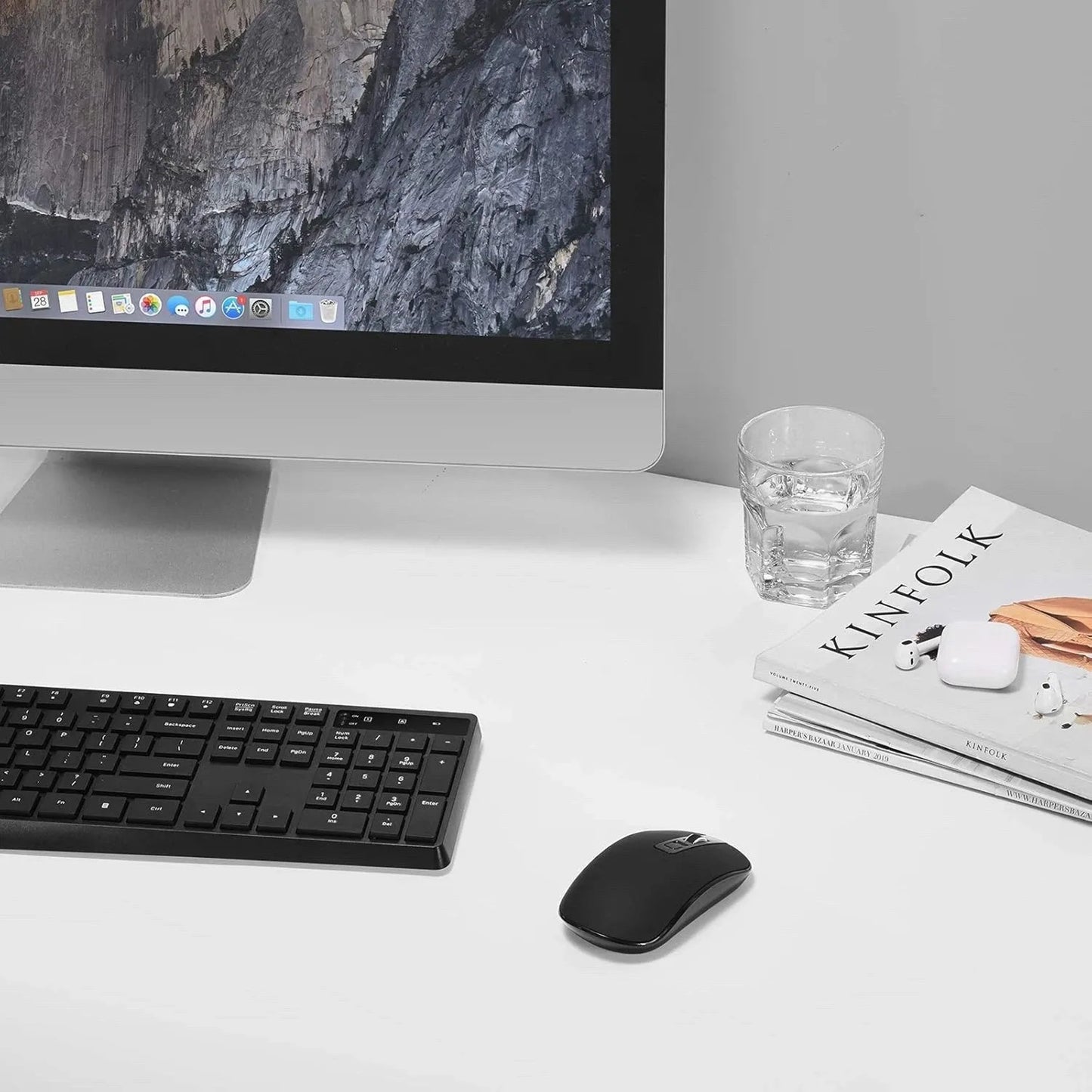 PC230A Wireless-Keyboard-and-Mouse-Set-UK, PONVIT Wireless Keyboard Ergonomic