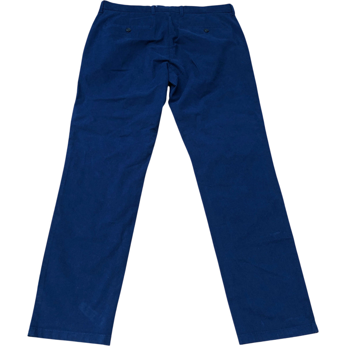Men's Navy Cotton Stretch Chino Trousers W34 L31