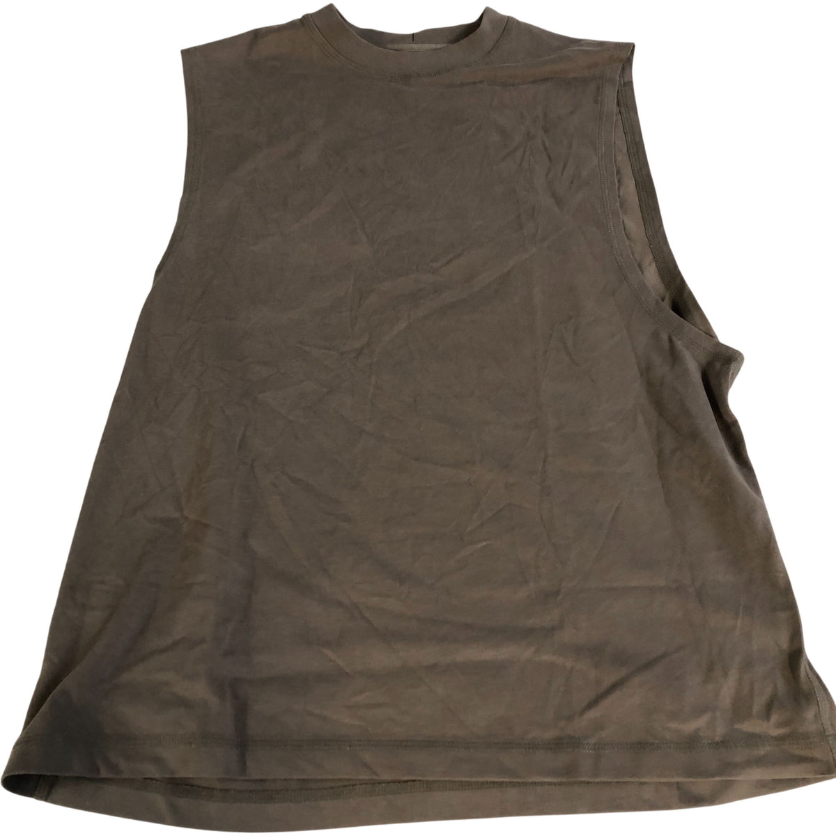 River Island Sleeveless Top 100 Cotton Men Casual Wear Medium Green