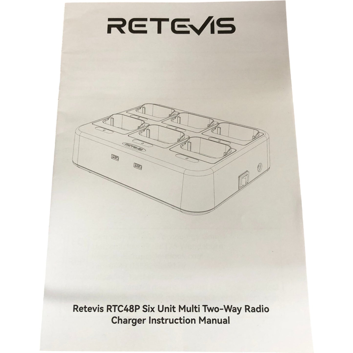 Retevis RTC48P Six Unit Multi Two Way Radio Charger