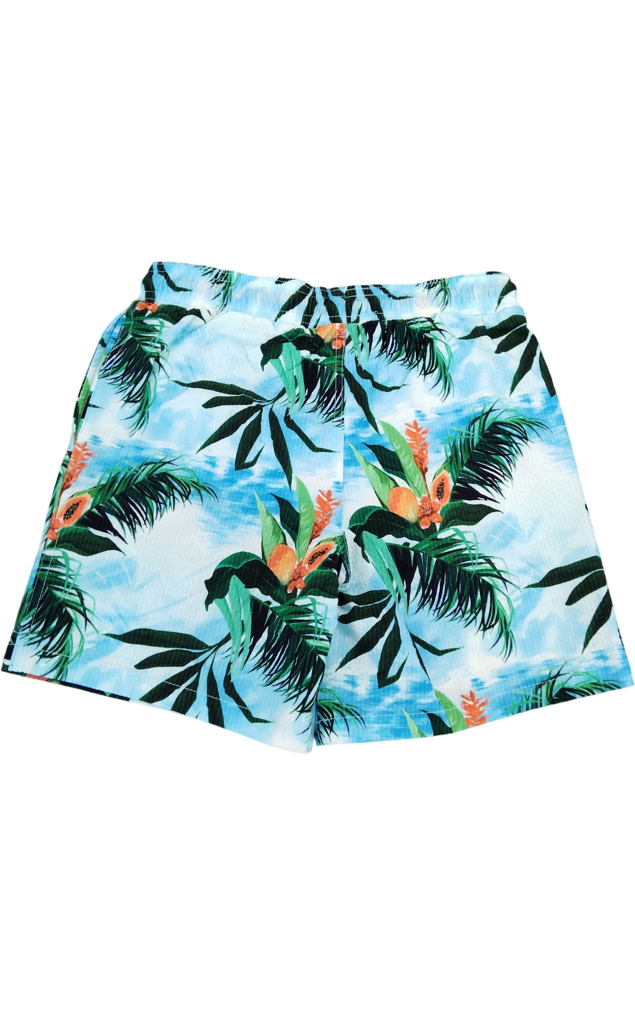 River Island Boys Swim Shorts UK6 Tropical Print Leaf Design Age 7-8 Years