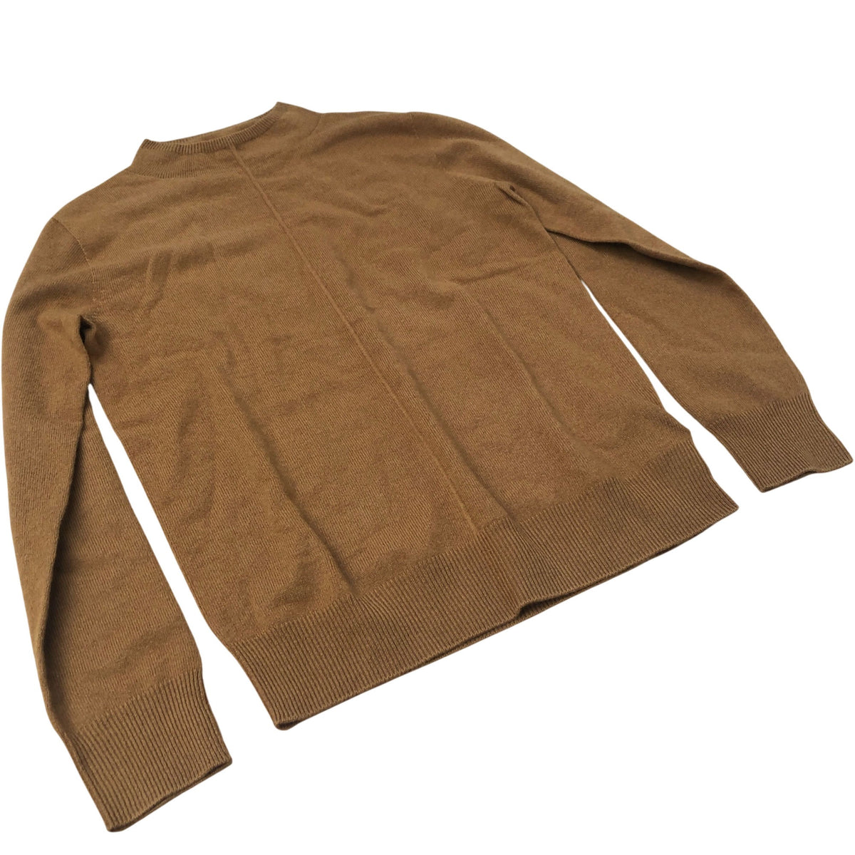 Hikaro Wool Sweater UK12 Women Coffee Merino Wool High Neck Pullover