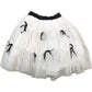 Girls Tulle Skirt Age 6 Years Pink Black Bow Detail
