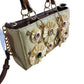 River Island Beige Raffia Gem Flower Tote Bag