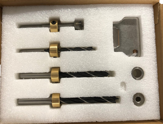 Professional Drill Bit Set With Adjustable Guide Precision Tools Set