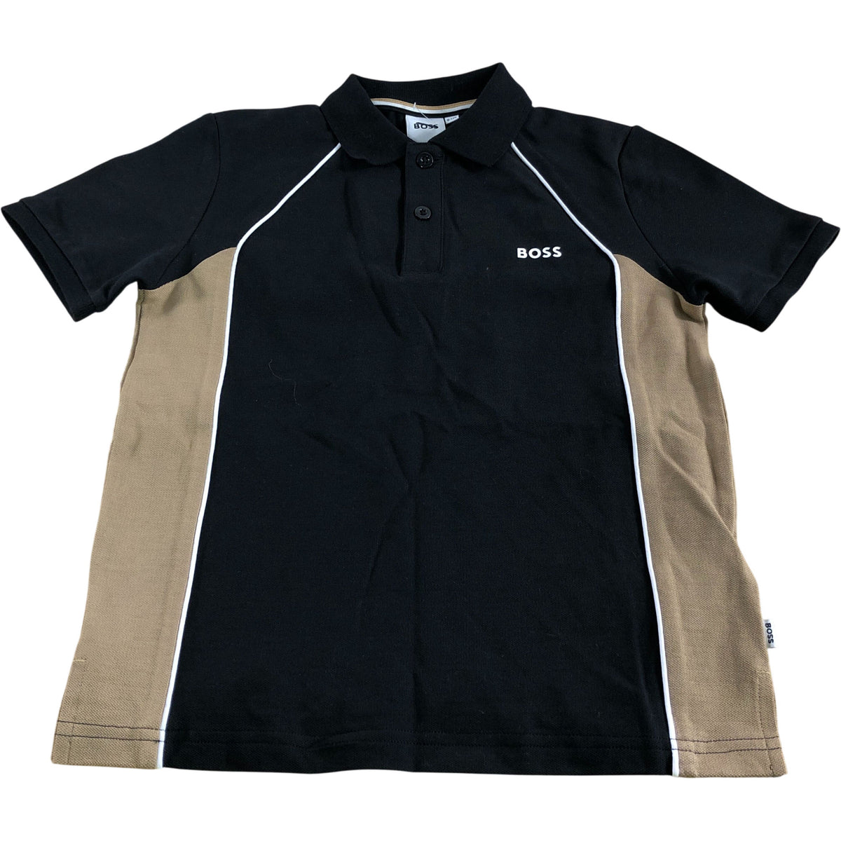 BOSS Boys Polo Shirt Black 8 Years