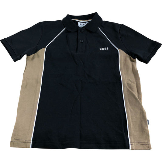 BOSS Boys Polo Shirt Black 8 Years