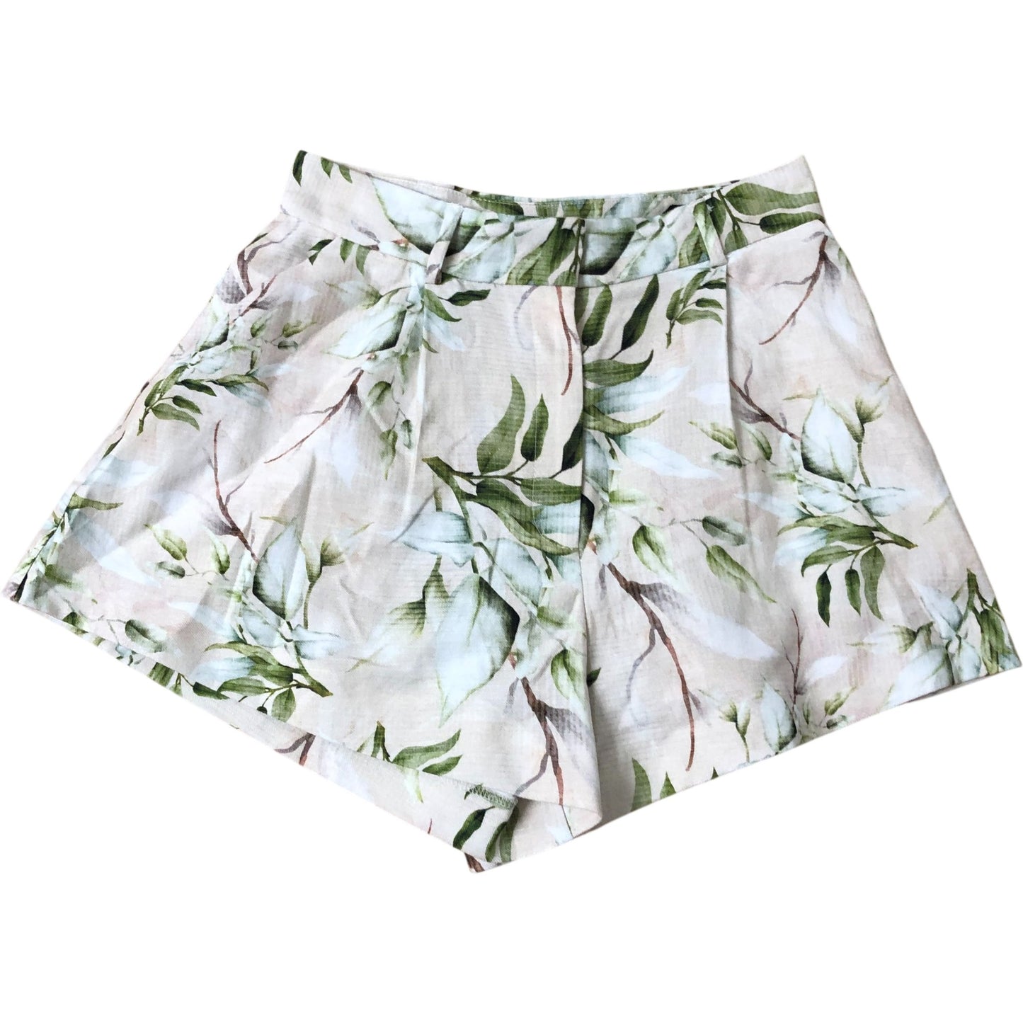 River Island Floral Print Shorts UK6 Women's Standard Fit Lightweight Style