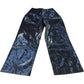 High Gloss Trousers UK8 Women's Black Flared Style Vinyl Effect