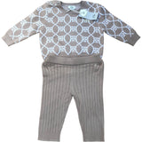 River Island Baby Toddler Two Piece Outfit Age 0-3 Months Tan Ribbed Knit