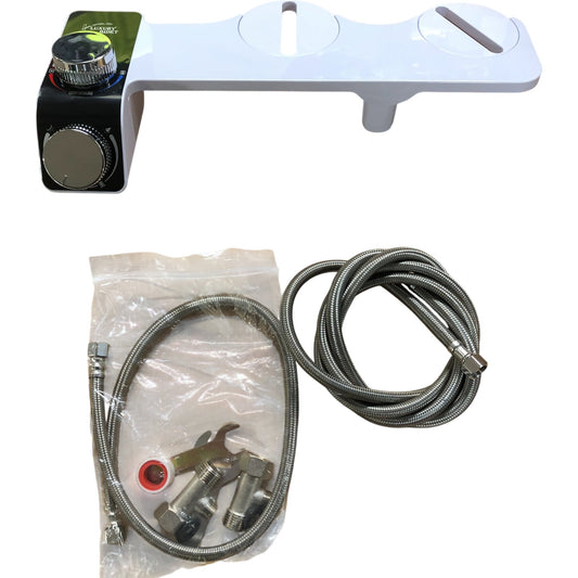 Luxury Bidet Adjustable Faucet Attachment With Flexible Hoses And Fittings