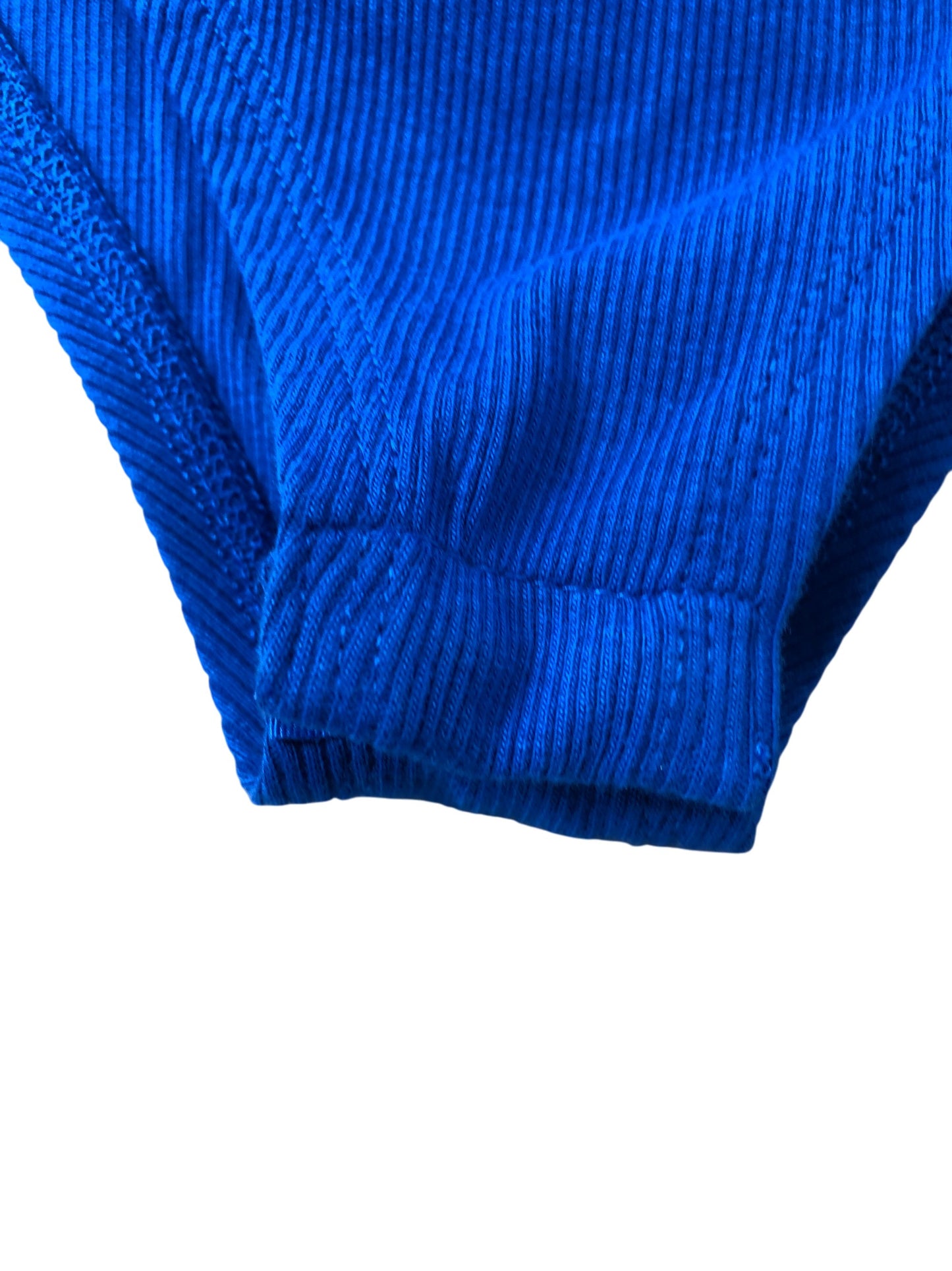 RIVER ISLAND Blue Sleeveless Bodysuit UK11-12 Girls Ribbed Design