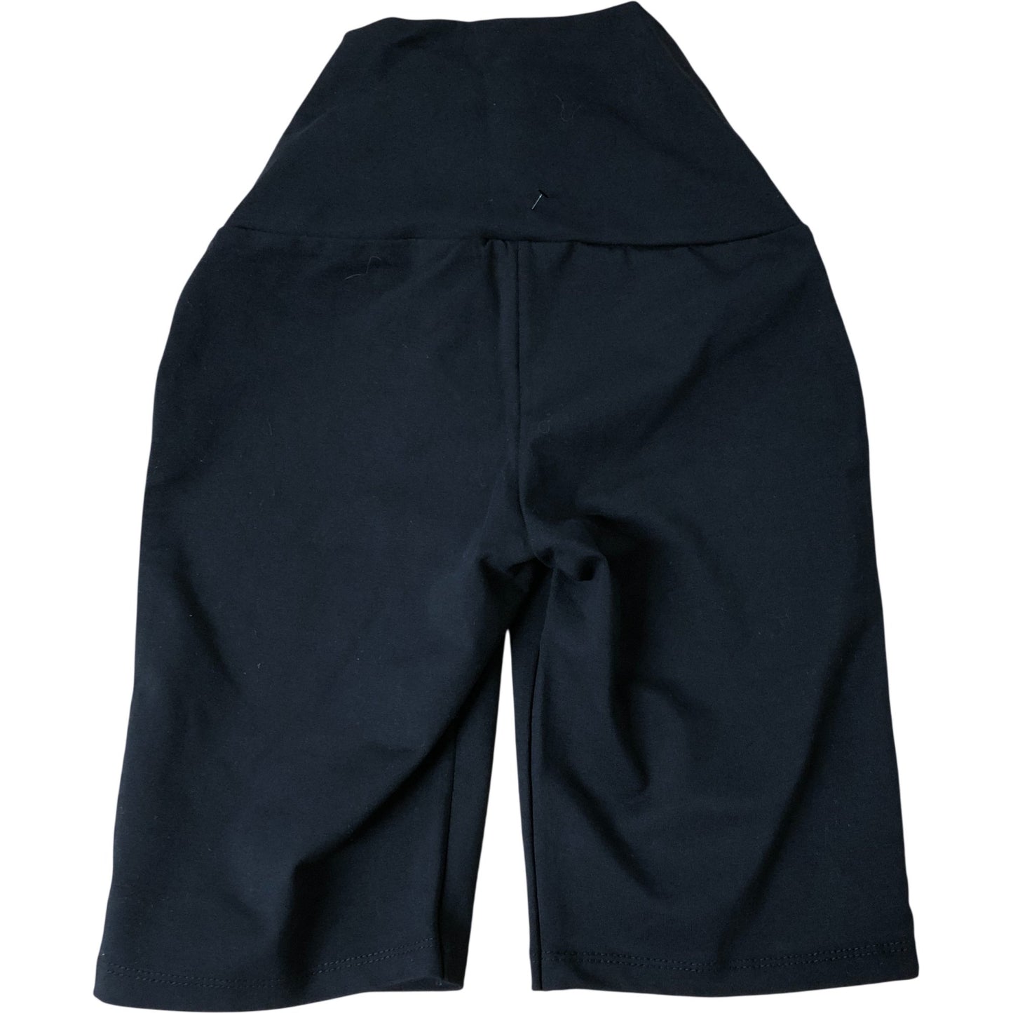 High Waisted Legging Shorts Size 6 Women's Black Cotton Blend Stretch