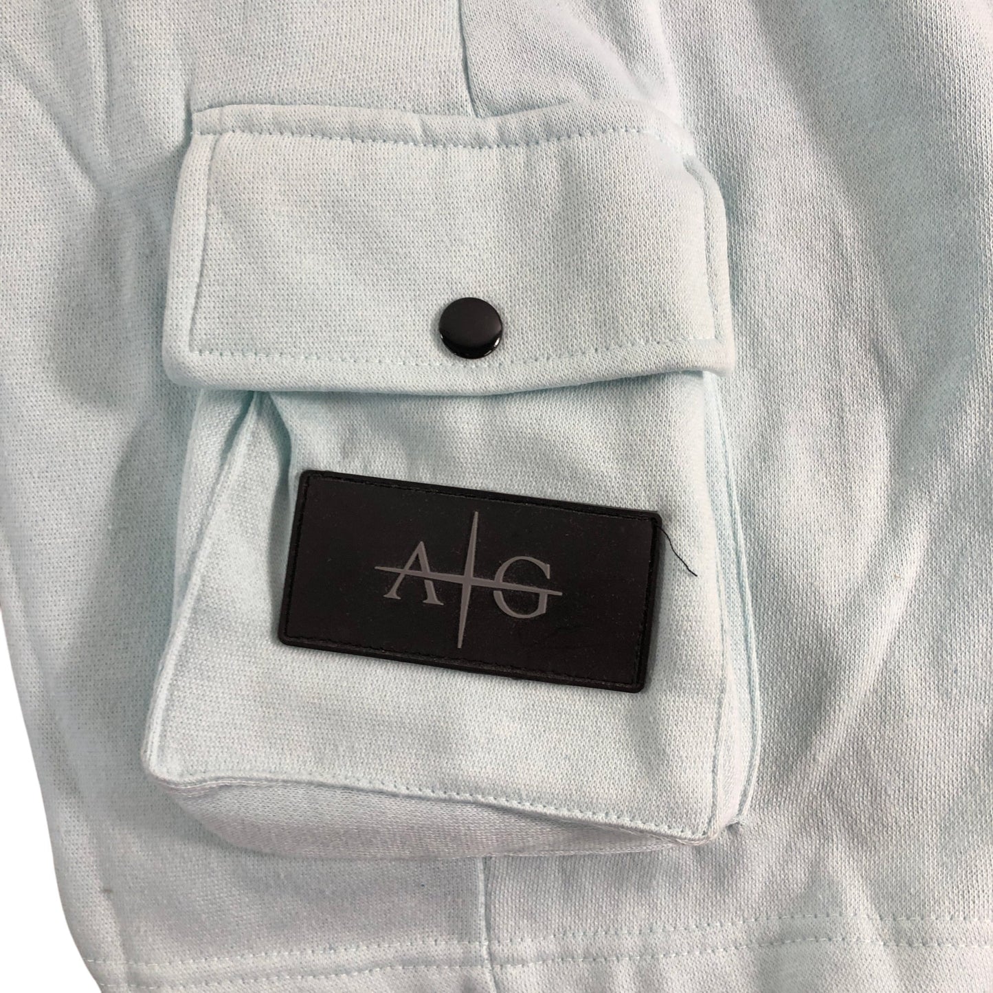 AVANTGARDE Cargo Shorts UKL Men's Light Blue 100 Cotton Summer Style