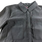 River Island UK8 Women's Black Bell Sleeve Peplum Blouse