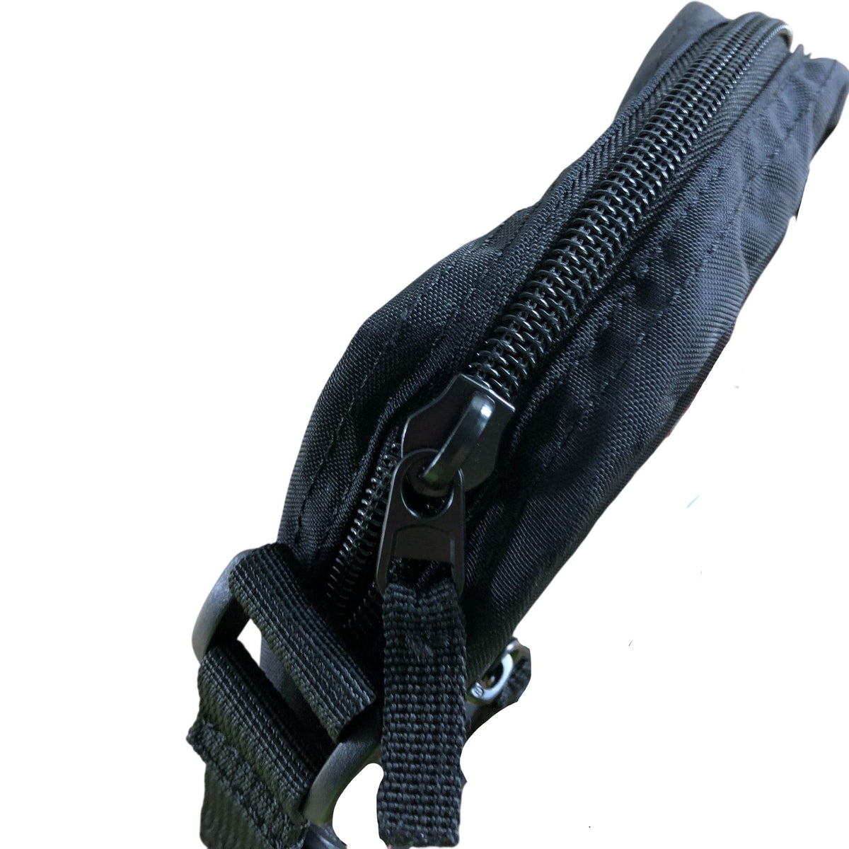 Small Cross Body Bag Black Polyester Adjustable Strap Unisex