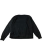 River Island Women's Size S Black Sweatshirt with Faux Pearl Neckline Detail