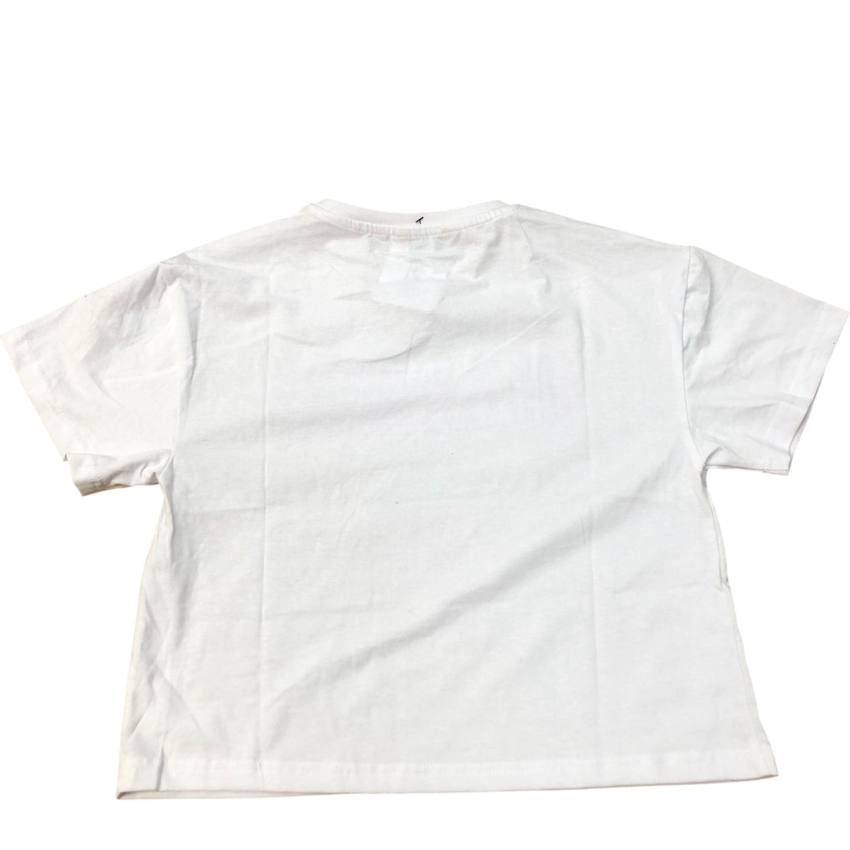 Ellesse T-Shirt Cropped Kids White Purple Print Since 1959 13-14 Years