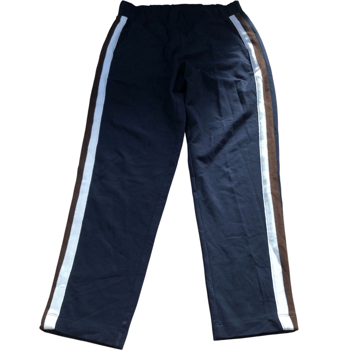 Baukjen Track Pants Size 10 Unisex Stylish Navy Blue with Stripes