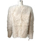 Curly Sheepskin Short Coat M/L Women's Ivory Thick Warm Furry Outerwear
