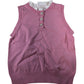 River Island UK8 Women's Pink Sweater Top With White Long Sleeves And Buttons