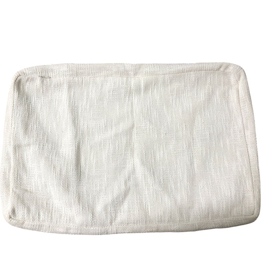 Square Pillowcase Plain Cream Cotton Blend Bedding Home Decor 41cm x 61cm