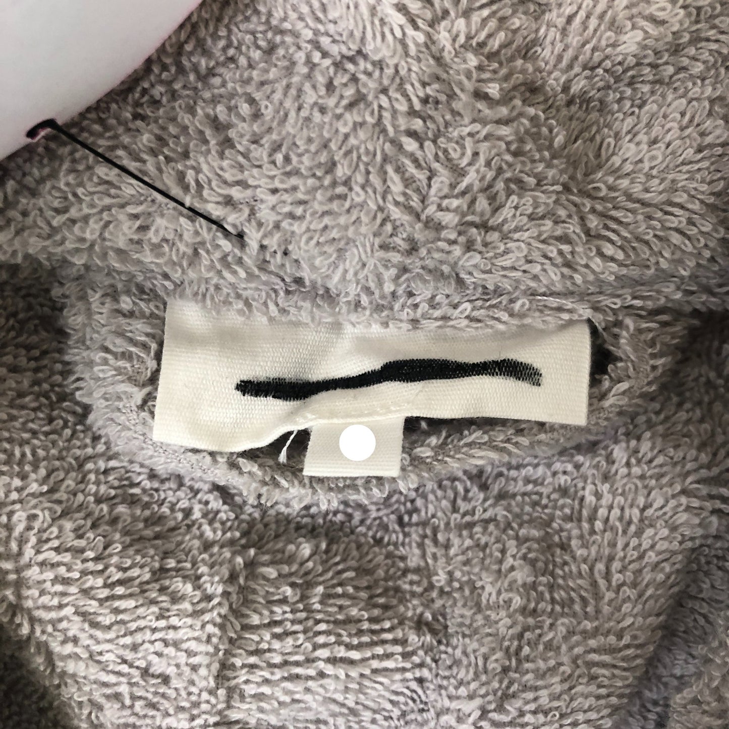 The White Company Small Grey Fleece Robe Women's Soft Plush Bathrobe Size 12
