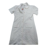 River Island Kids Short Sleeve Textured White Dress Age 9-10 Chic Style