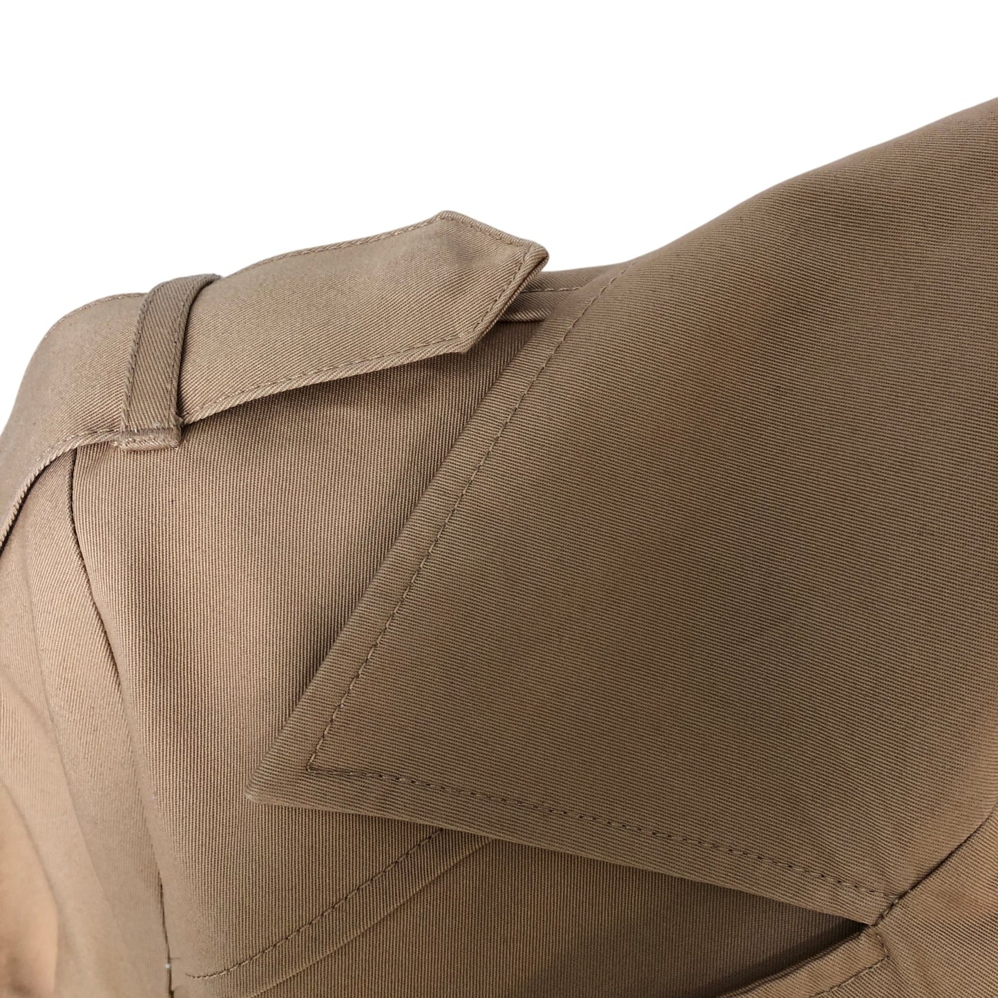 All Saints Trench Coat Women's Size M Beige Cotton Blend Double Breasted