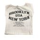 Brooklyn USA New York White T Shirt Size 5 Girls Casual Top Age 5-6