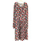 River Island Sleeveless Silver Satin Maxi Dress & Floral Midi Dress Size 8