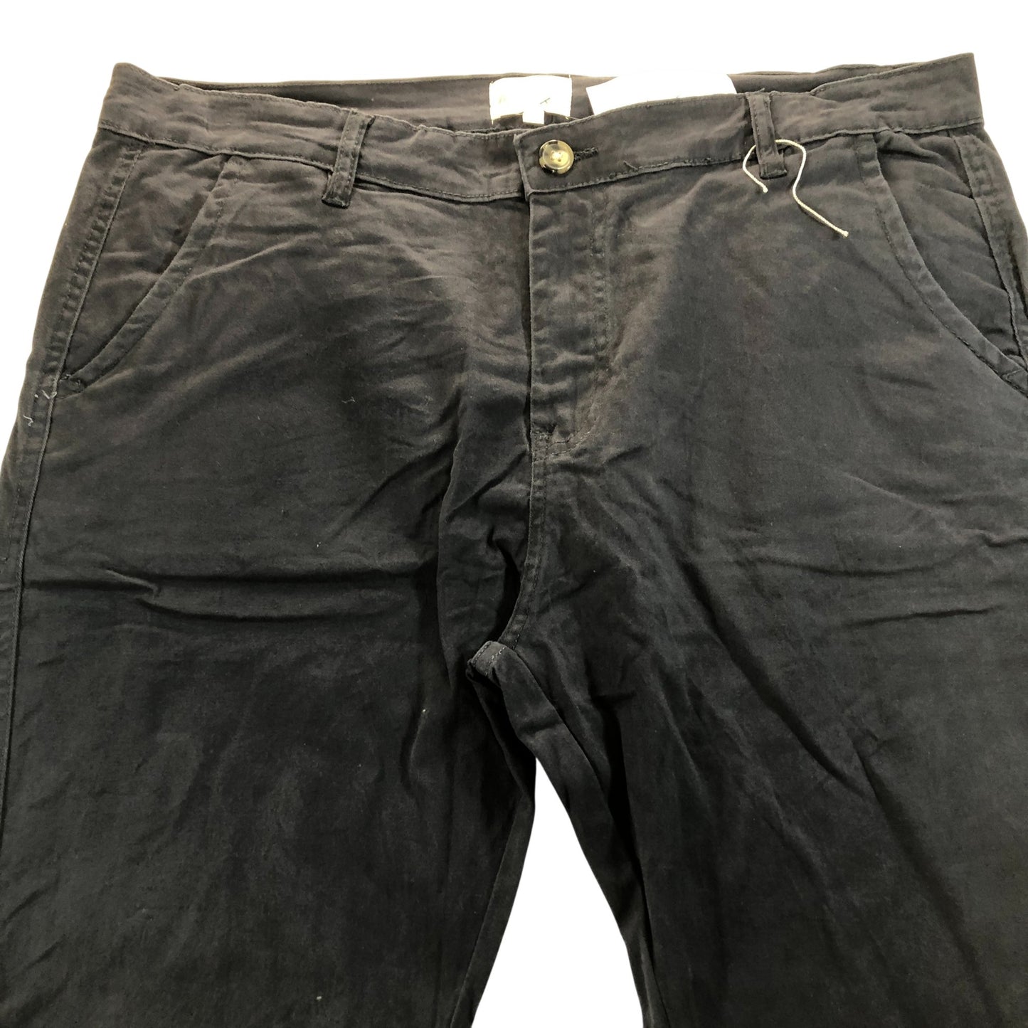 Onfire Trousers Men's Casual Chinos Navy Blue Cotton Stretch W38 L30