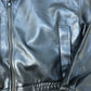 Dazy Black Vegan Leather Cropped Jacket Size L