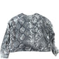 River Island Girls Snake Print Sweatshirt 11-12YRS Grey Long Sleeve Casual Top