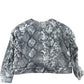 River Island Girls Snake Print Sweatshirt 11-12YRS Grey Long Sleeve Casual Top
