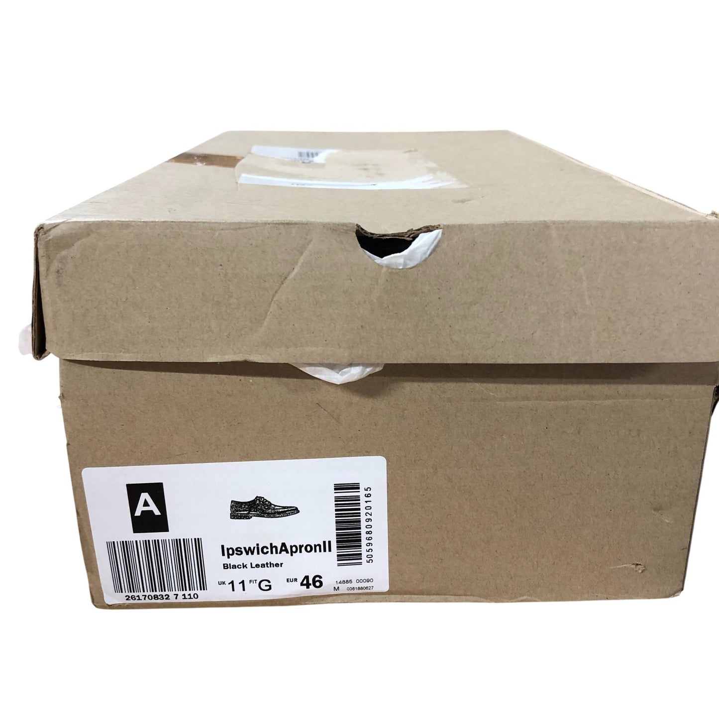 Clarks Ipswich Apron II Formal Shoes UK 11 G Black Leather Mens Comfort