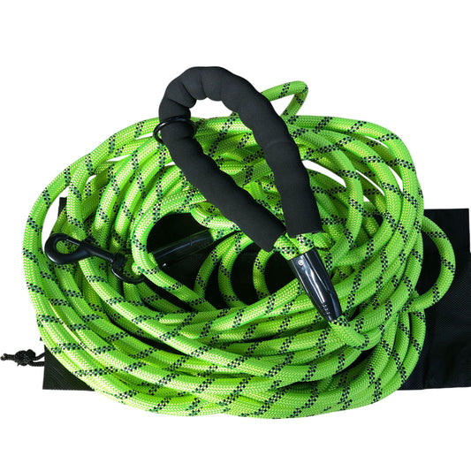 Plutus Pet Long Rope Dog Lead 15m Green Durable Leash with Comfortable Handle