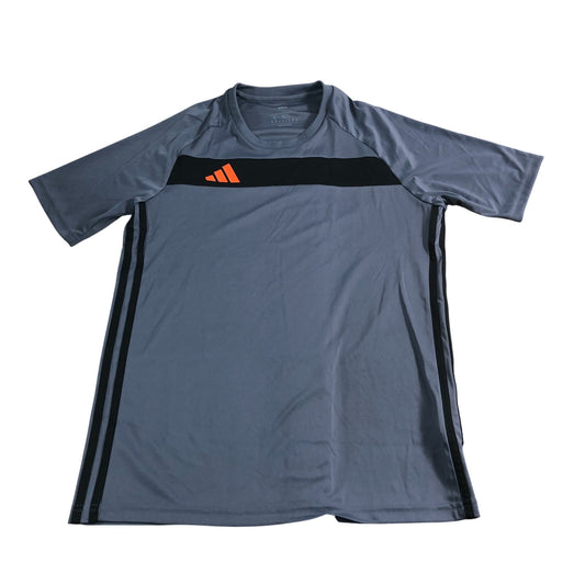 Adidas Performance T-Shirt Size S Men's Short Sleeve Grey Slim Fit