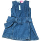 River Island Denim Dress Size 14 Women's Sleeveless Fit and Flare Blue Casual