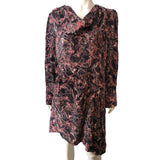 Branded Women's Abstract Print Long Sleeve Dress Size UK 18