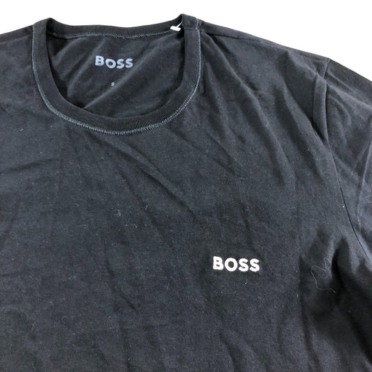 BOSS Black T-Shirt Size S Men's Short Sleeve Casual Cotton Top