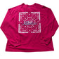HUNTRX KPOP Demon Hunters Long Sleeve T-Shirt Size L Women Red Cotton